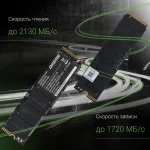 Жесткий диск SSD 1Тб Digma (2280, 2130/1720 Мб/с, 130000 IOPS)