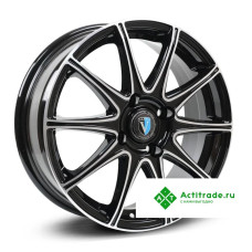 Venti 1716 R17/7J PCD 4x100 ET 40 ЦО 60,1 черный с полированной лицевой поверхностью