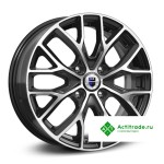 КиК Лилиом R16/6J PCD 4x100 ET 40 ЦО 67,1 черный с полированной лицевой поверхностью