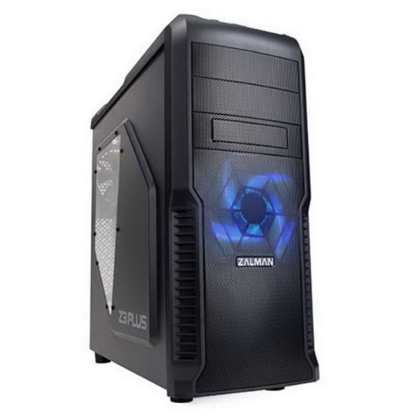 Корпус Zalman Z3 Plus Black (Midi-Tower, 2xUSB3.0, 4x120мм)