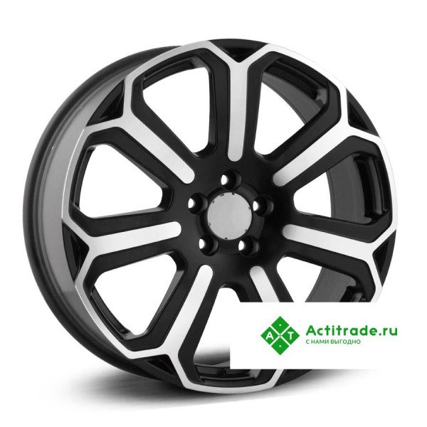 LegeArtis MB510 R20/8.5J PCD 5x112 ET 53 ЦО 66,6 черный матовый с полированной лицевой поверхностью