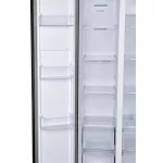 Холодильник Hyundai CS6503FV ЧЕРНОЕ СТЕКЛО (No Frost, A++, 2-камерный, Side by Side, инверторный компрессор, черное стекло)