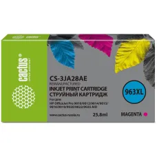 Cactus CS-3JA28AE (пурпурный пигментный; 25,8стр; OfficeJet Pro 9010, 9010e, 9012, 9014, 9015, 9016, 9019) [364203]