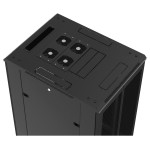 Шкаф коммутационный напольный Hyperline TTB-4266-AS-RAL9004 (42U, 600x2055x600мм, IP20, 800кг)