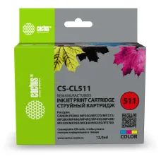Чернильный картридж Cactus CS-CL511 (многоцветный; 12стр; MP240, MP250, MP260, MP270, MP480, MP490)