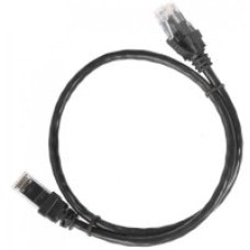 IEK PC09-C5EU-1M (RJ45(m), RJ45(m), внутренний, 1м, 5E, 4пары, U/UTP, чёрный)