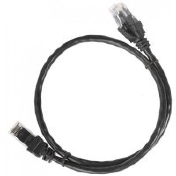 IEK PC09-C5EU-1M (RJ45(m), RJ45(m), внутренний, 1м, 5E, 4пары, U/UTP, чёрный)