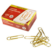 Скрепки Silwerhof 491035 (металл, 100шт) [491035]