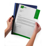 Папка с клипом Durable Duraclip 220910 (верхний лист прозрачный, A4, вместимость 1-60 листов, серый)