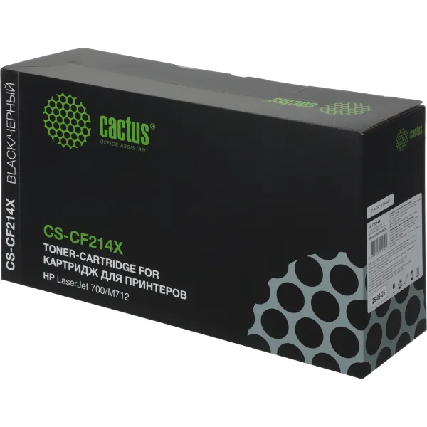Тонер-картридж Cactus CS-CF214X (черный; 17500стр; LaserJet 700, M712)