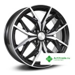 Скад Асти R16/6.5J PCD 4x100 ET 41 ЦО 60,1 черный с полированной лицевой поверхностью