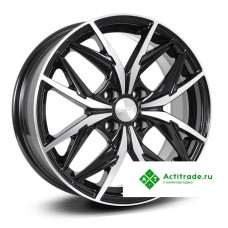 Скад Асти R16/6.5J PCD 4x100 ET 41 ЦО 60,1 черный с полированной лицевой поверхностью [4270305]
