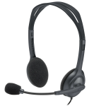 Гарнитура Logitech H111 (оголовье, 1.8м, накладные, mini jack 3.5 mm combo, 74г)