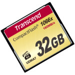 Карта памяти CF 32Гб Transcend (160Мб/с, 1000x)