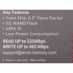 Жесткий диск SSD 1Тб AMD Radeon R5 (2.5