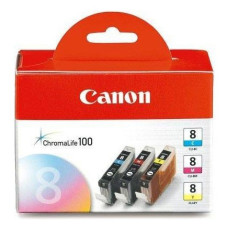 Чернильный картридж Canon CLI-8 C/M/Y (голубой, желтый, пурпурный; 420стр; 13мл; Pixma iP6600D, iP4200, 5200)
