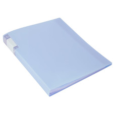 Папка Бюрократ Gems GEM40AZURE (A4, пластик, толщина пластика 0,7мм, карман торцевой с бумажной вставкой, голубой топаз)