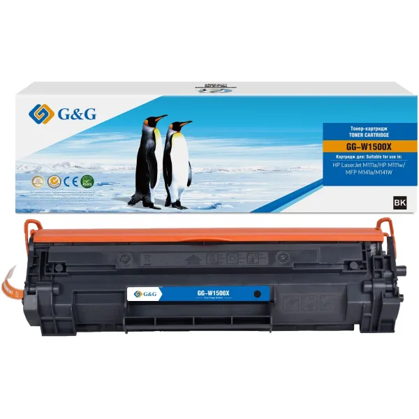 Тонер-картридж G&G GG-W1500X (черный; 2000стр; LaserJet M111a, M111w, MFP M141a, M141W)