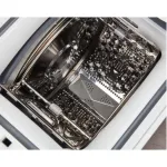 Стиральная машина Midea MFE05W80B/W-RU(вертикальная средняя, класс стирки/отжима/э.потребления: A/B , макс: 8кг, с сушкой, 1300 об/мин, инвертер, 40x87.5x61см, белый)