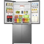 Холодильник Hisense RQ5P470SEI1 (No Frost, A+, 3-камерный, Side by Side, объем 530:331/199л, инверторный компрессор, серый)