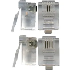 Коннектор Lanmaster TWT-PL12-6P2C/100 (100шт) [TWT-PL12-6P2C/100]