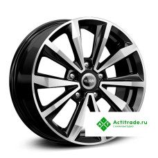 КиК Taos КС974 R16/6.5J PCD 5x112 ET 43 ЦО 57,1 черный с полированной лицевой поверхностью