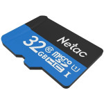Карта памяти microSDHC 32Гб Netac (Class 10, 80Мб/с, UHS-I U1, без адаптера)