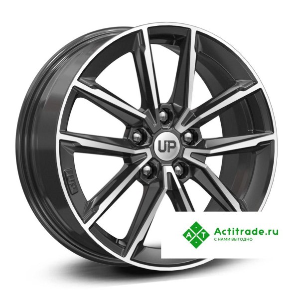 Wheels UP Up104 R17/6.5J PCD 5x108 ET 50 ЦО 63,35 черный с полированной лицевой поверхностью