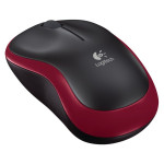 Мышь Logitech Wireless Mouse M185 Black-Red USB (радиоканал, кнопок 3, 1000dpi)