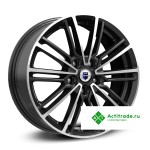 КиК Эрфурт R17/7J PCD 4x100 ET 41 ЦО 60,1 черный с полированной лицевой поверхностью