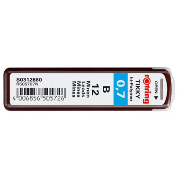 Грифель Rotring S0312680 (0,7мм, упаковка 12шт, B)