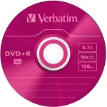 Диск DVD+R Verbatim (4.7Гб, 16x, slim case, 5)