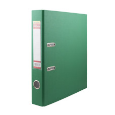 Папка-регистратор Silwerhof 355020-03 (A4, ПВХ/бумага, металлическая окантовка, сменный карман на корешке, ширина корешка 50мм, зеленый)