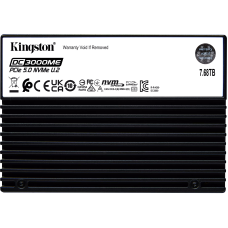 Жесткий диск SSD 7,68Тб Kingston (U.2, 14000/10000 Мб/с, 500000 IOPS, PCIe 5.0 x4, для сервера)
