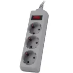 Сетевой фильтр Buro 300SL-1-G (1м, 3xEURO, 1,5кВт, 7А)