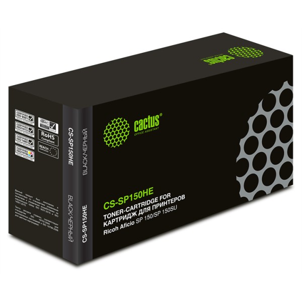 Тонер-картридж Cactus SP 150HE (черный; 1500стр; Aficio SP 150, SP 150SU)