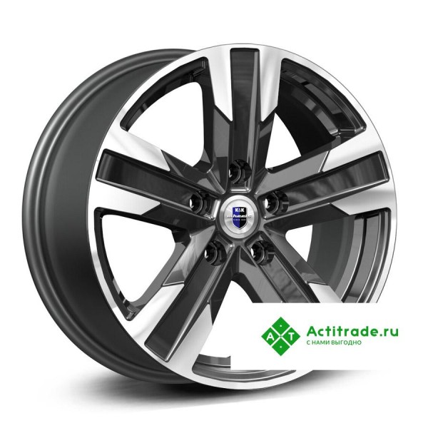 КиК Висмут R16/7J PCD 5x114,3 ET 45 ЦО 67,1 черный с полированной лицевой поверхностью