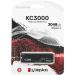 Жесткий диск SSD 2Тб Kingston KC3000 (2280, 7000/7000 Мб/с, 1000000 IOPS, PCI-E, для ноутбука и настольного компьютера)