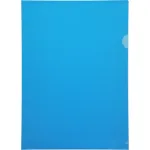 Папка-уголок Бюрократ -E310/1BLU (A4, пластик, толщина пластика 0,18мм, синий)