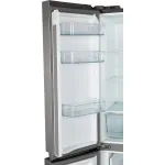 Холодильник Бирюса CD 466 I (No Frost, A, 3-камерный, Side by Side, объем 450:297/153л, инверторный компрессор, нержавеющая сталь)