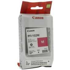 Чернильный картридж Canon PFI-102M (пурпурный; 120стр; 130мл; iP F510, 605, 610) [0897B001]