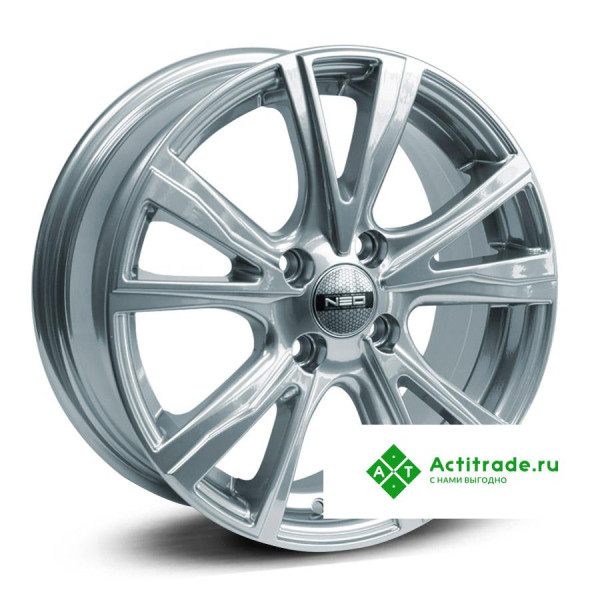 Neo 674 R16/6J PCD 4x100 ET 37 ЦО 60,1 серебристый