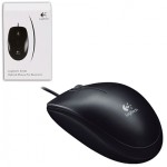 Мышь Logitech B100 Black USB (кнопок 3, 1000dpi)