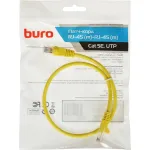 Патч-корд Buro 1427773 (RJ-45 (m), RJ-45 (m), алюминий омедненный, 0,5м, 4пары, UTP)