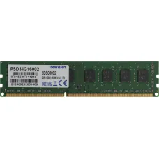 Память DIMM DDR3 4Гб 1600МГц Patriot Memory (12800Мб/с, CL11, 1.5 В)