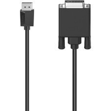 Кабель HAMA (прямой DVI-D Dual Link (m), прямой DisplayPort (m), 1,5м) [00200713]