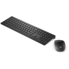 Клавиатура и мышь HP и 4CE99AA Wireless Keyboard and Mouse 800 Black USB (радиоканал, классическая мембранная, 104кл, светодиодная, кнопок 3) [4CE99AA]