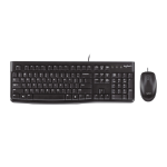 Клавиатура и мышь Logitech Desktop MK120 Black USB (классическая мембранная, 104кл, светодиодная, кнопок 2, 1000dpi)