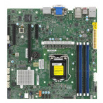 Материнская плата Supermicro X12SCZ-F (LGA 1200, Intel W480E, 4xDDR4 DIMM, RAID SATA: 0,1,10,5)
