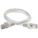 Патч-корд IEK PC01-C5EFL-1M (RJ45(m), RJ45(m), внутренний, 1м, 5E, 4пары, F/UTP, серый)